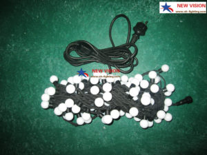 Led string light with ball cover globe light