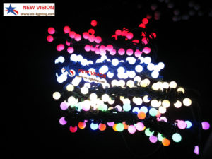 Led string light with ball cover globe light
