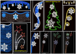 christmas motifs lights